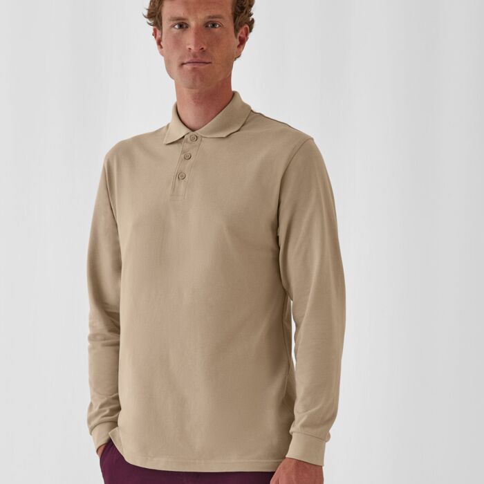 Polo B&C Heavymill L/Sleeve (DESCATALOGADO) Thumbnail