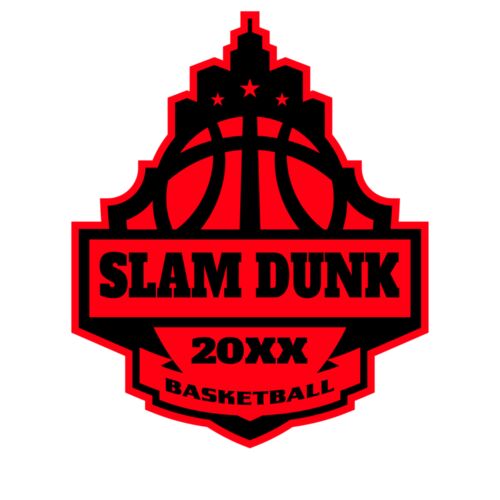 SLAM DUNK Basketball Logo Template Thumbnail