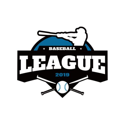 League Baseball logo template Thumbnail