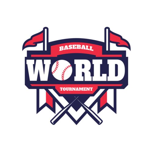 World Tournament Baseball logo template Thumbnail