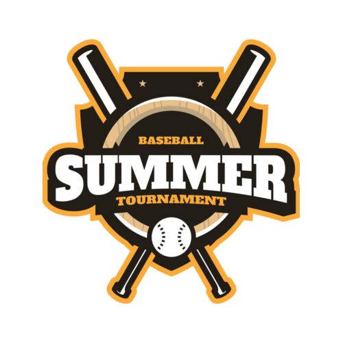 Summer Tournament Baseball logo template Thumbnail