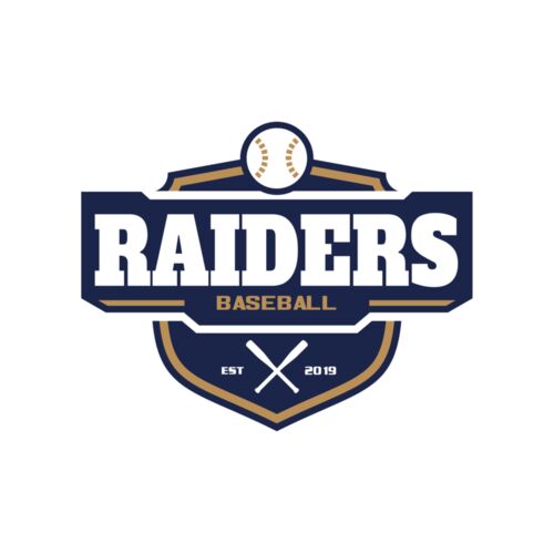 Raiders Baseball logo template 02 Thumbnail
