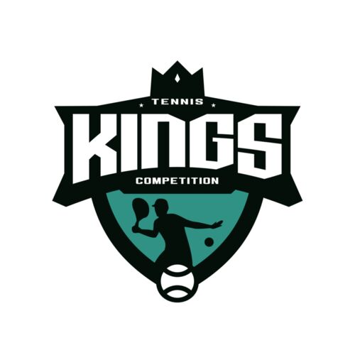 Kings Tennis Competition logo template Thumbnail
