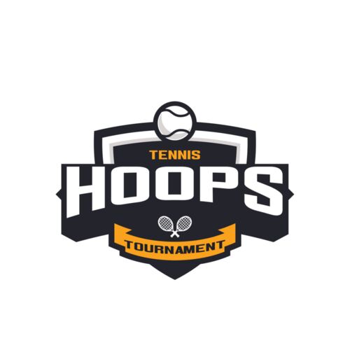 Hoops Tennis Tournament logo template Thumbnail